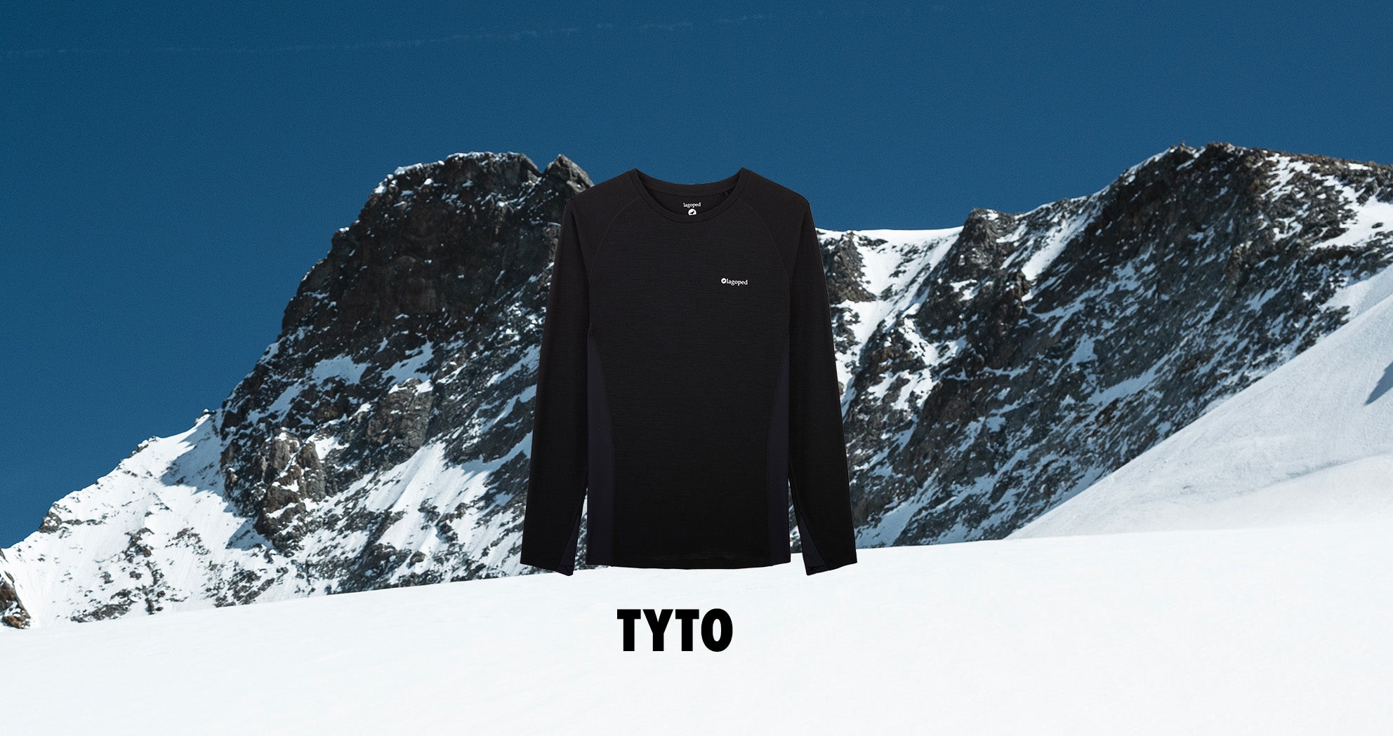 Baselayer tee-shirt technique laine upcyclée TYTO