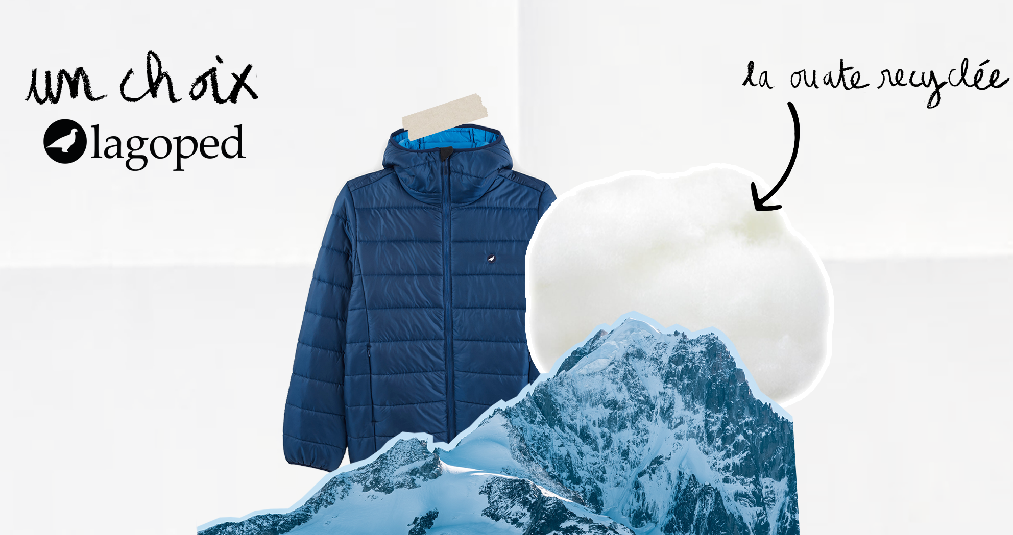 Ouate recyclée Lagoped