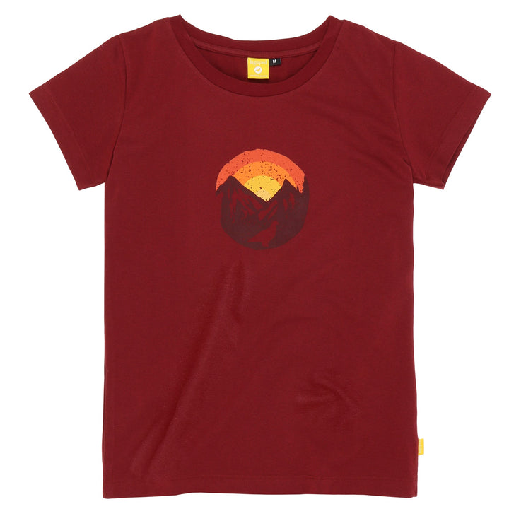 T-shirt Femme TEEREC MOUNTAIN1 - Granate