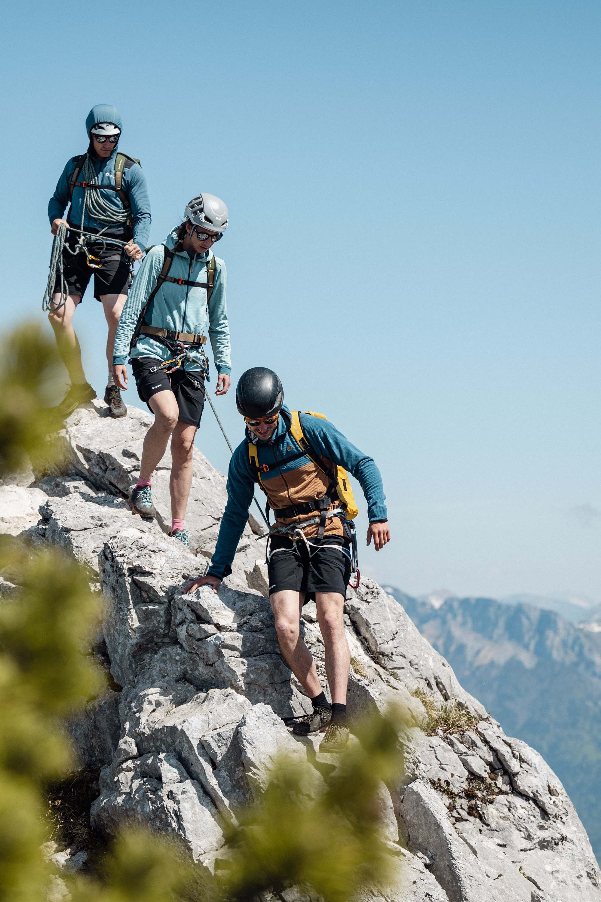 Groupe Lagoped au sommet du Roc des Bœufs (1774 m) dans le Parc des Bauges