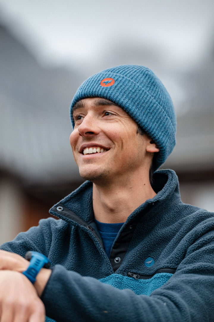 Bonnet laine GEBO RIB - Bleu Sarcelle