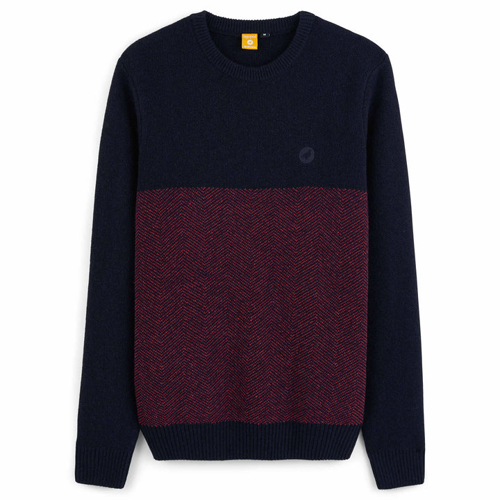 Pull chaud en laine recyclée Homme SNEJNI2 - Anthracite