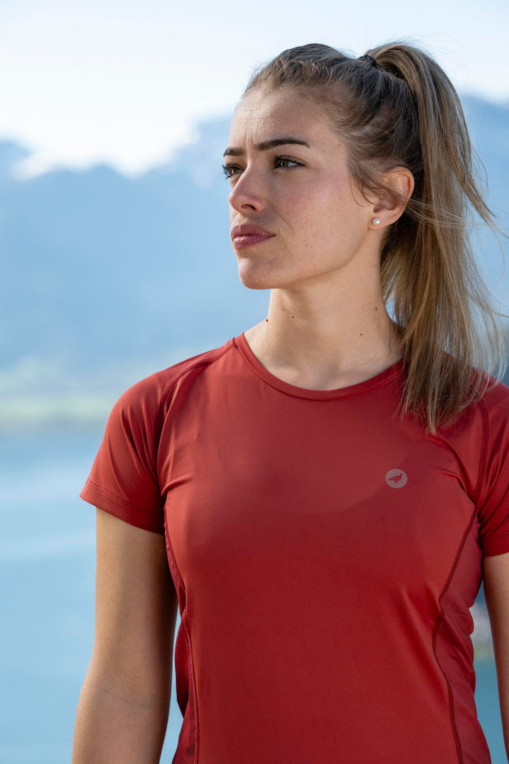 T-shirt Technique Femme TEETREK - Ocre